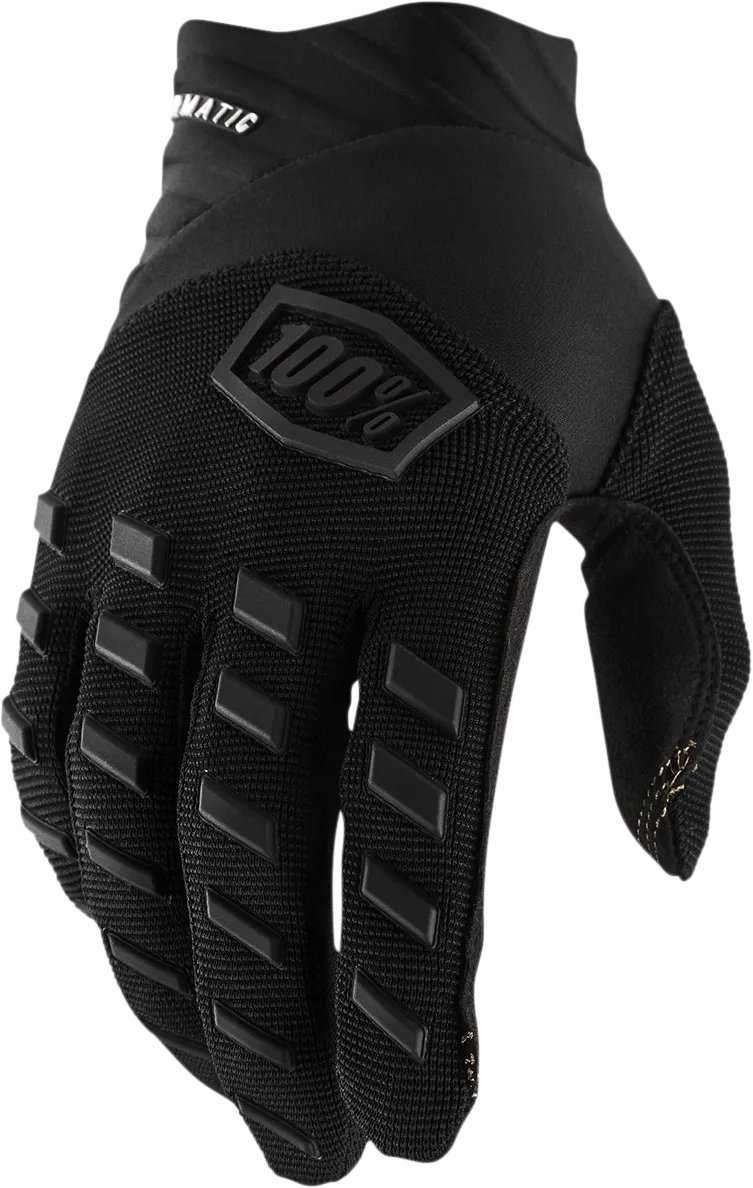 100% Airmatic Gloves - Black/Charcoal - Large 10000-00002
