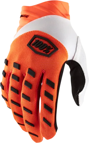 100% Airmatic Gloves - Fluorescent Orange - XL 10000-00023