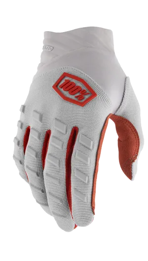 100% Airmatic Gloves - Silver - Large 10000-00042