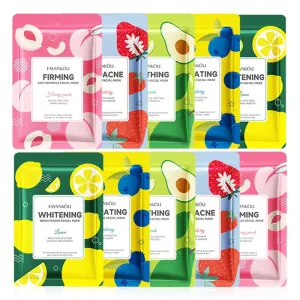 5 / 10 Piece Moisturizing Fruits Facial Masks