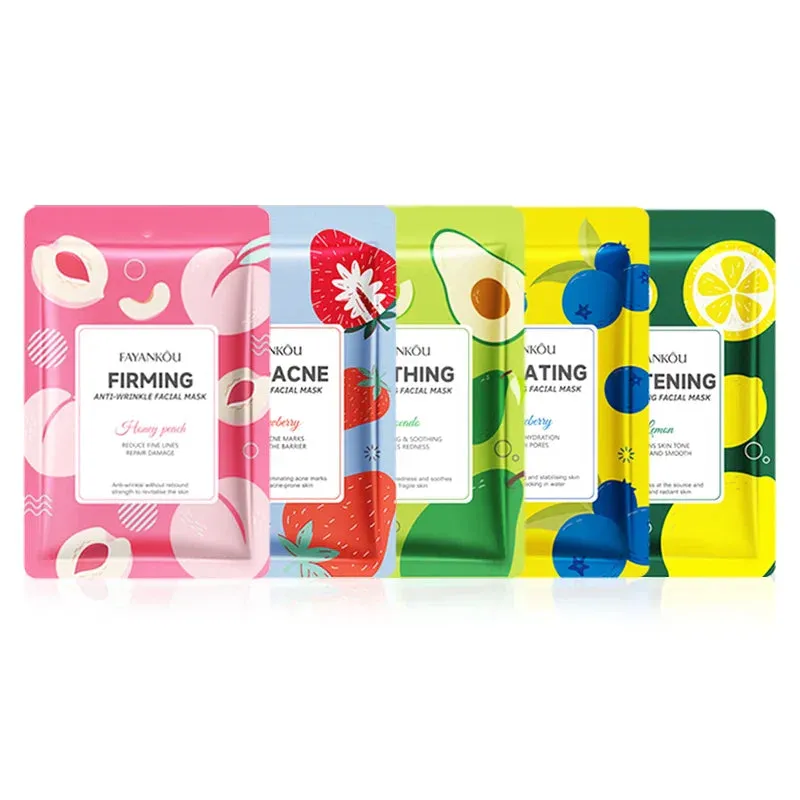 5 / 10 Piece Moisturizing Fruits Facial Masks