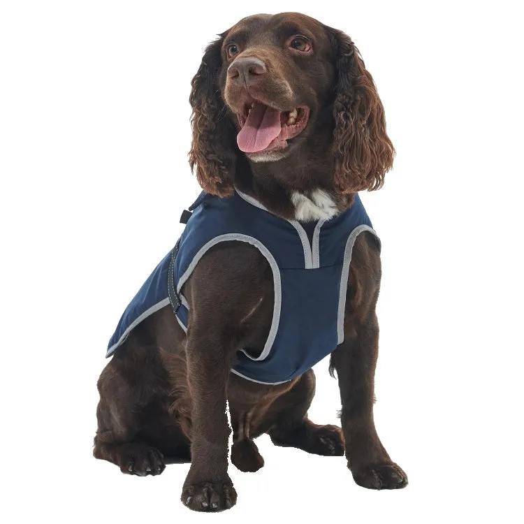 Barbour Monmouth Waterproof Dog Coat - Navy Size XS