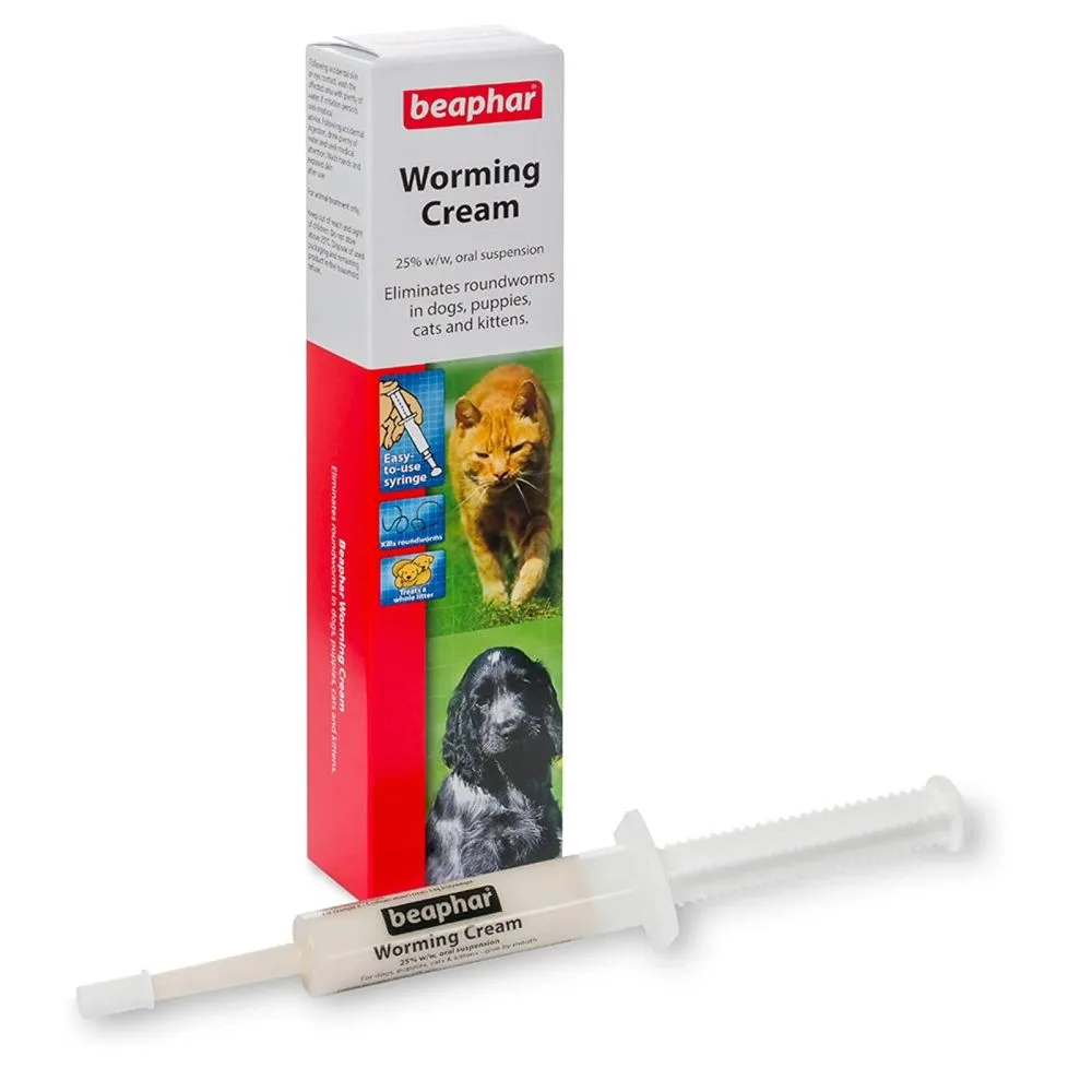 Beaphar 18g Worming Cream for Cats & Dogs