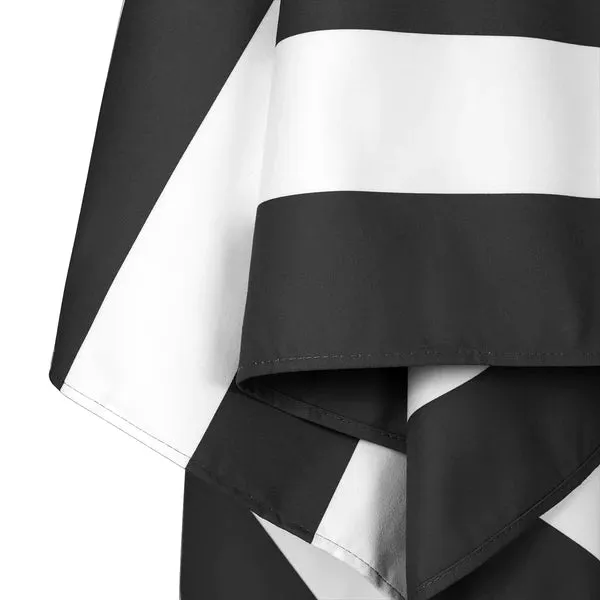 BLACK CABANA QUICK DRY BEACH TOWEL
