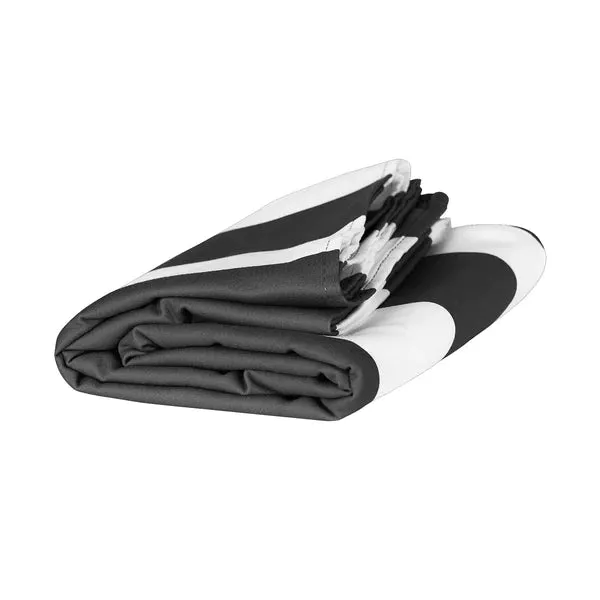 BLACK CABANA QUICK DRY BEACH TOWEL