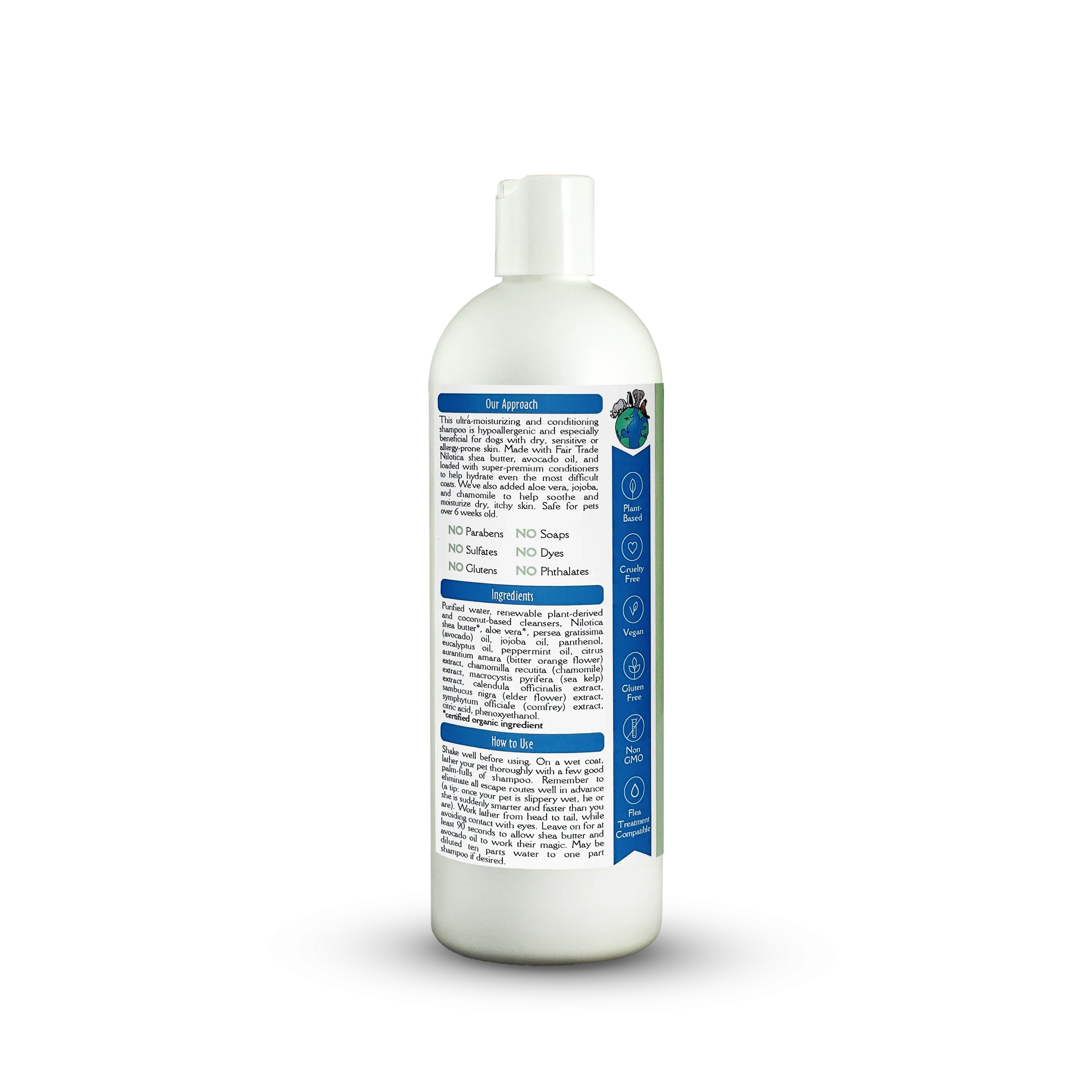 Earthbath Hypoallergenic Shea Butter Shampoo (Moisture Repair & Dander Care) for Dogs and Cats