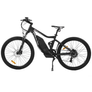 Ecotric Tornado Full Suspension Electric Bike - Matt Black