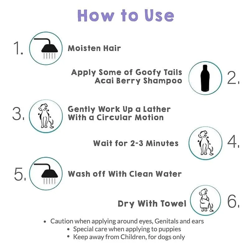 Goofy Tails Acacia and Berry Dog & Puppy Shampoo with Conditioner