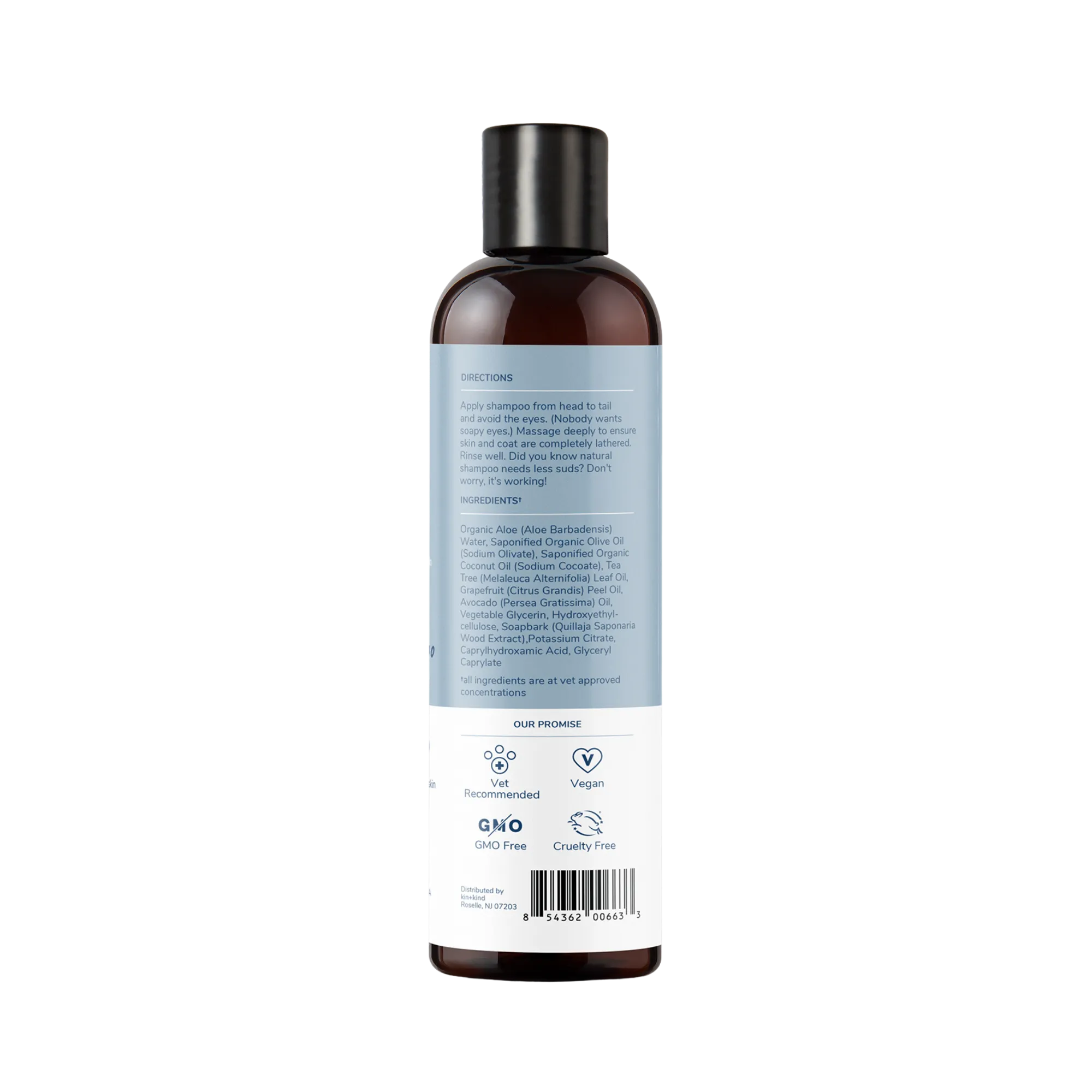 Kin   Kind Itchy Dog Natural Shampoo Tea Tree & Grapefruit, 12 oz