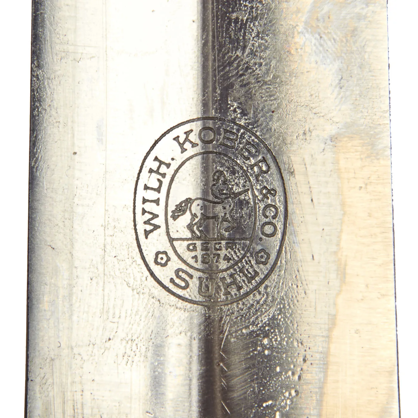 Original German Early WWII SA Dagger by Rare Maker Wilhelm Kober of Suhl with Scabbard & Hanger