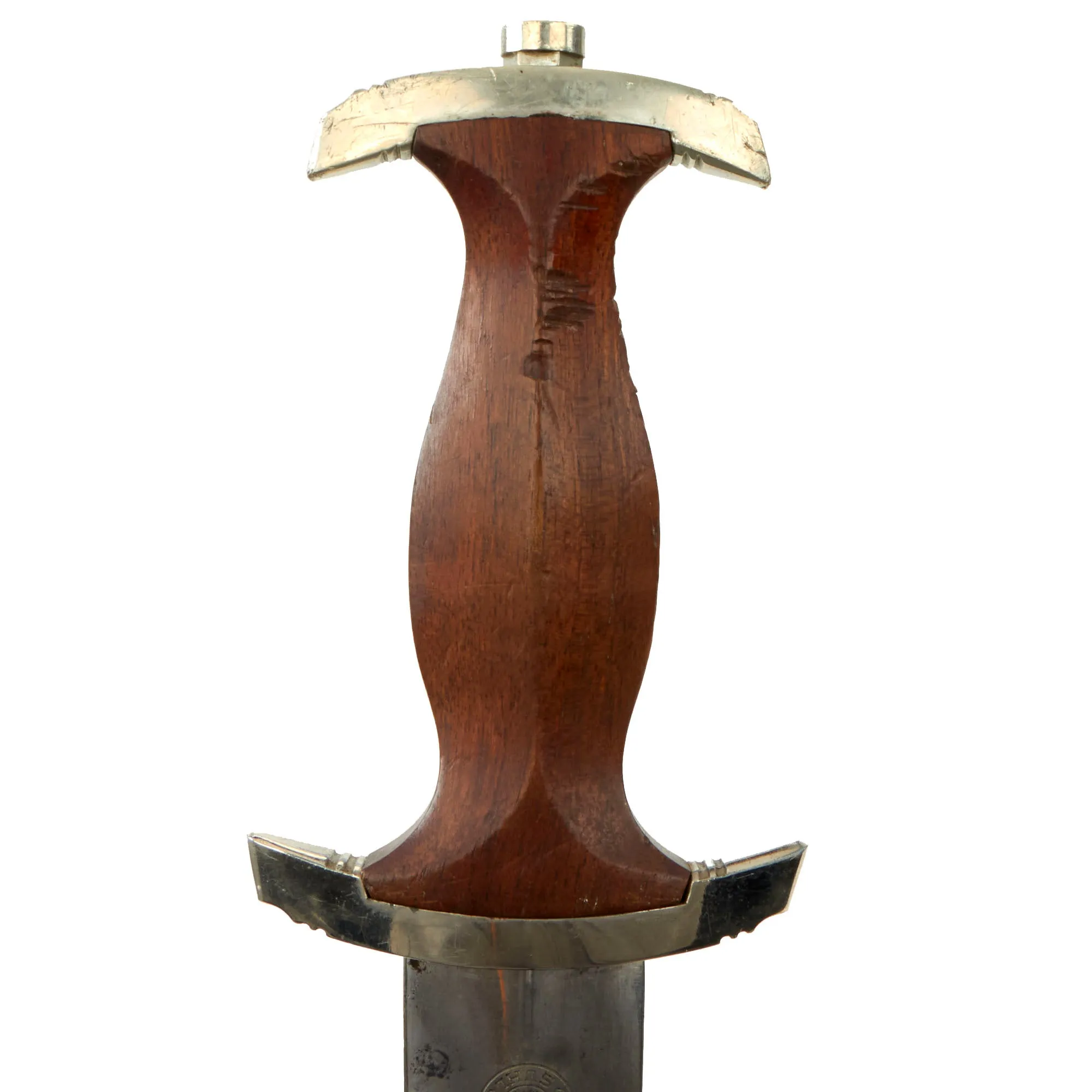 Original German WWII Transitional SA Dagger by Rare Maker Wilhelm Kober of Suhl with Scabbard