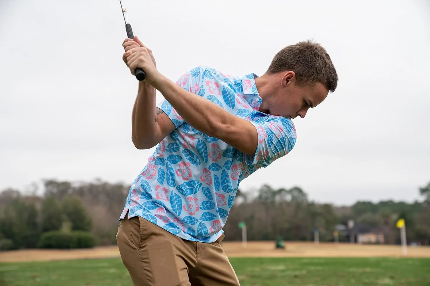 Performance Golf Polo Short Sleeve Shirt Moisture Wicking and Quick Dry Sports Tech