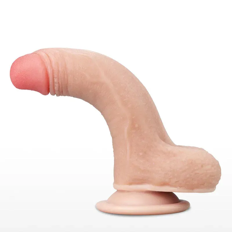 Sliding Skin Dual Layer Dong -  17.8 cm (7'') Dong with Flexible Skin