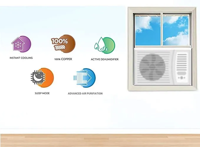 Voltas 2 Ton 2 Star Window AC (242 Vectra Plus) | Copper Condenser | Turbo Cooling | Sleep Mode | Made in India